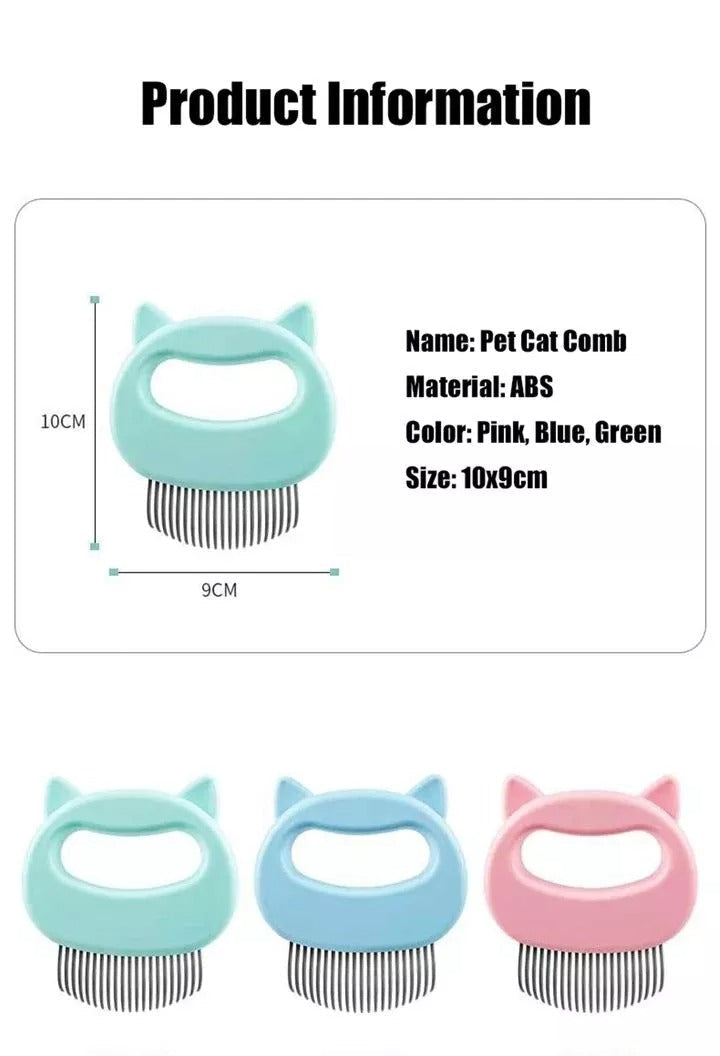 Pet Hair Removal Massaging Shell Comb