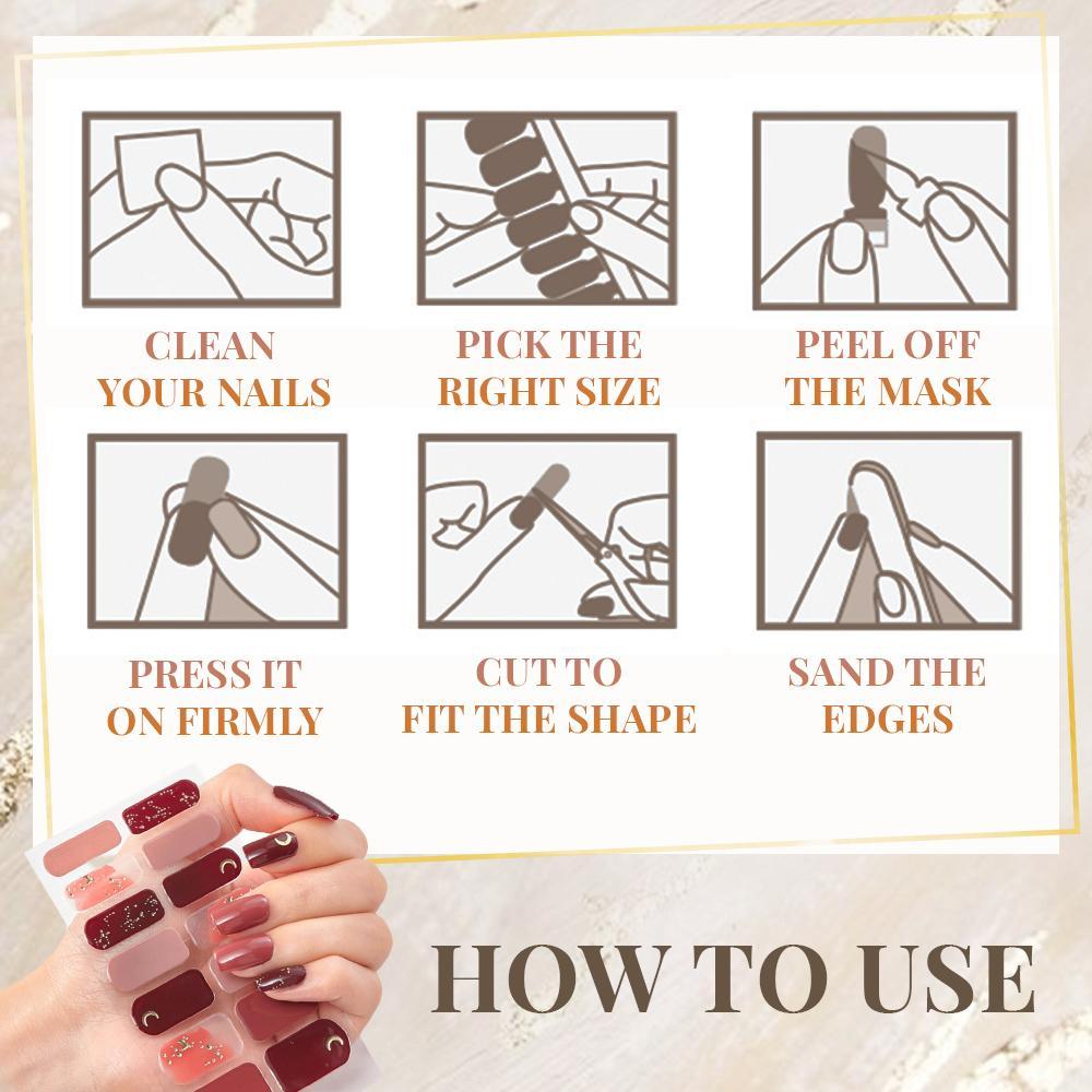 Self-Adhesive Nail Stickers(14 PCS/Set)