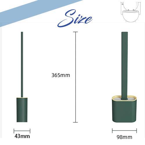 Silicone Flex Toilet Brush With Holder