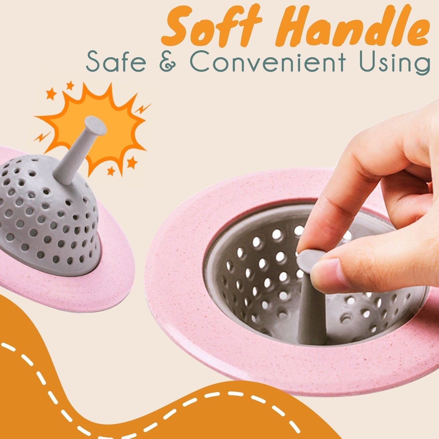 Touchless Anti-Clog Sink Strainer
