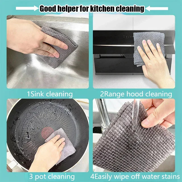 Wear-resistant lazy dishcloth for kitchen
