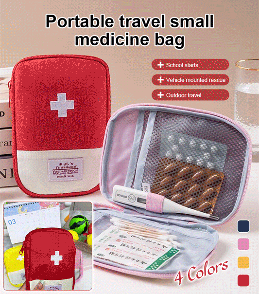 Portable travel small medicine bag