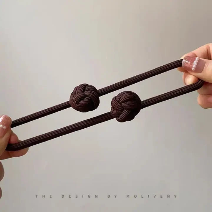 Knotted Hair Tie High Elasticity Hair Rope