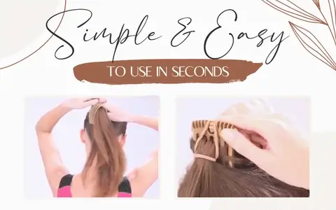 Fluffy HairPonytail Comb