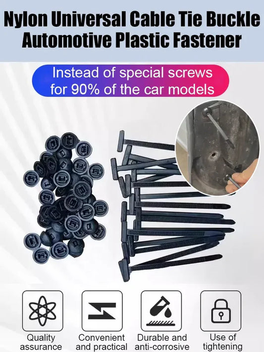 Nylon Universal Cable Tie Buckle Automotive Plastic Fastener