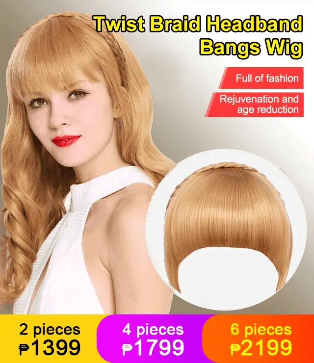 Twist Braid Headband Bangs Wig