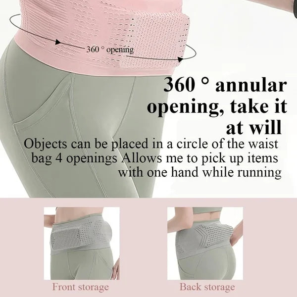 ⏰Last Day 50% SALE🔥Multifunctional Knit Breathable Concealed Waist Bag