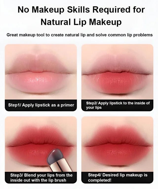 [Lip Plumping] Soft Round Tip Silicone Lip Brush