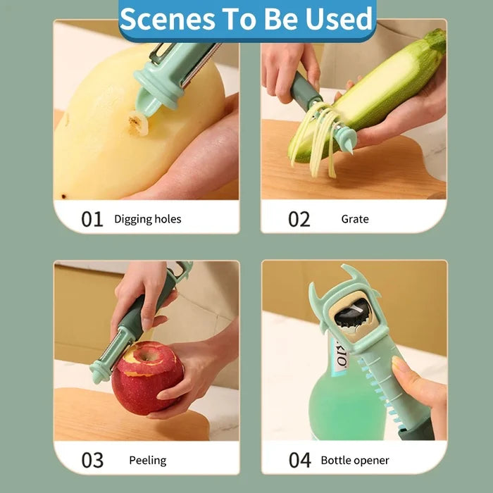7-in-1 Beer Bottle Opener Fruit & Vegetable Peeler Kitchen Gadgets