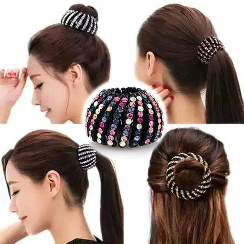 Rhinestone Bird's Nest Hairpin