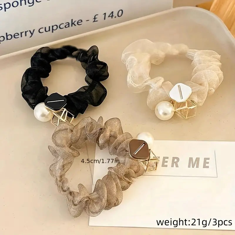 Cute Elegant Mesh Large Hair Ties