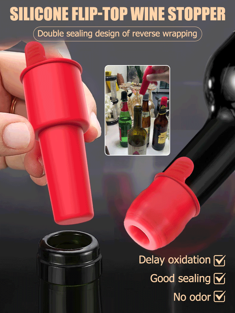 Wine sealing stopper with handle