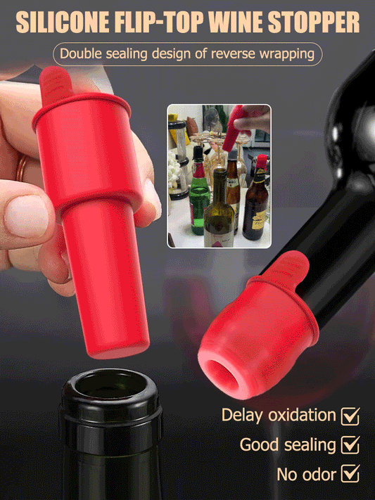 Wine sealing stopper with handle