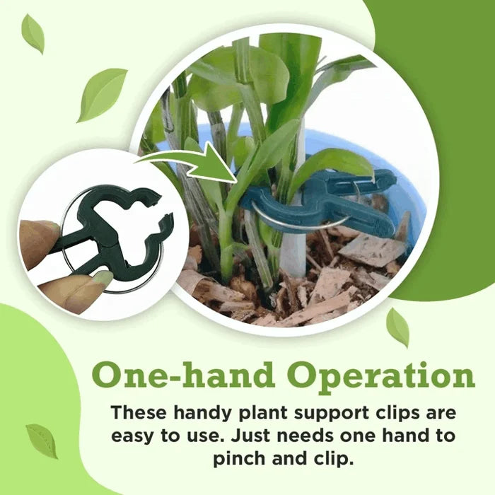 Reusable Garden Flower Lever Loop Gripper Clips