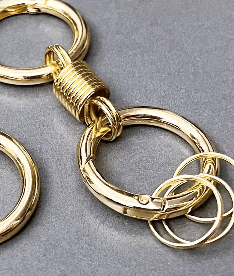 Spring double circle keychain🔥