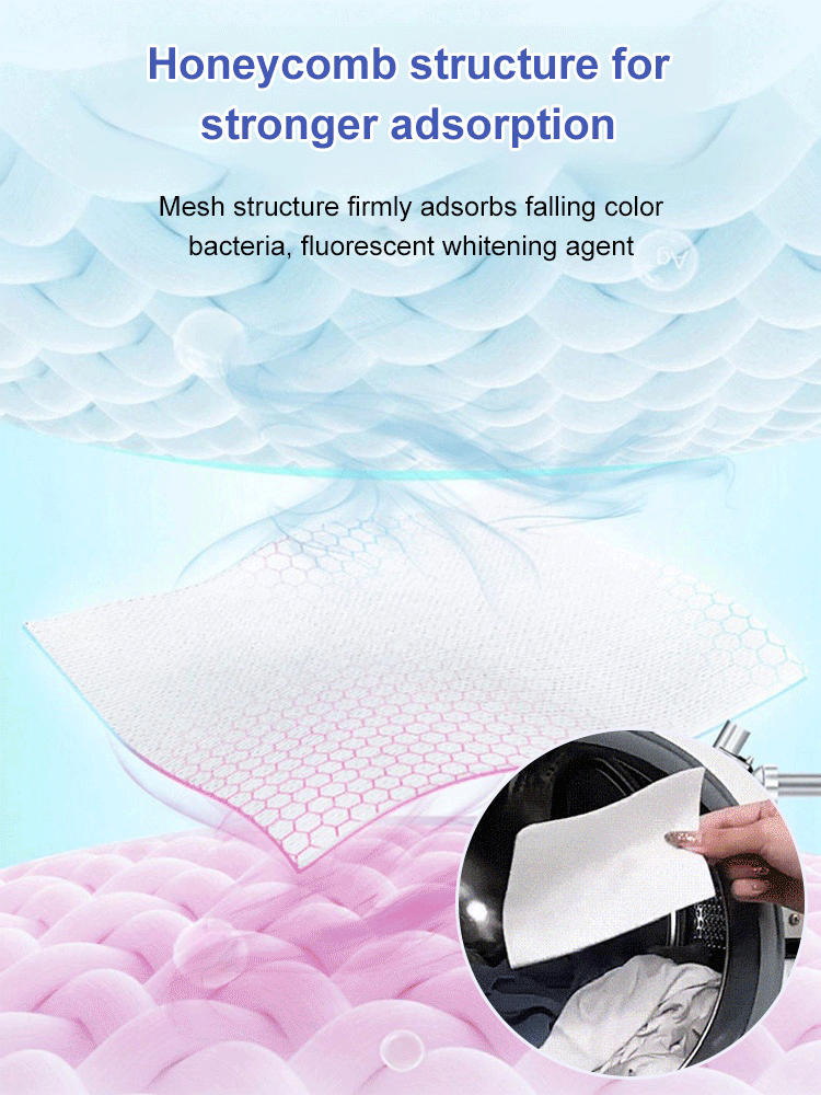 Laundry anti-staining color absorbing tablets