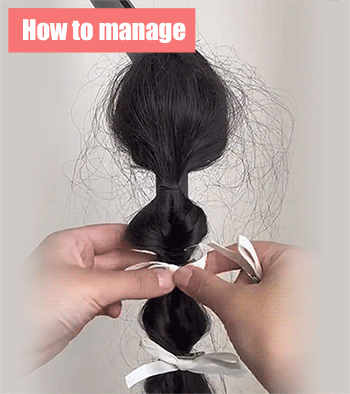 Bubble Bun Clip Hairpiece