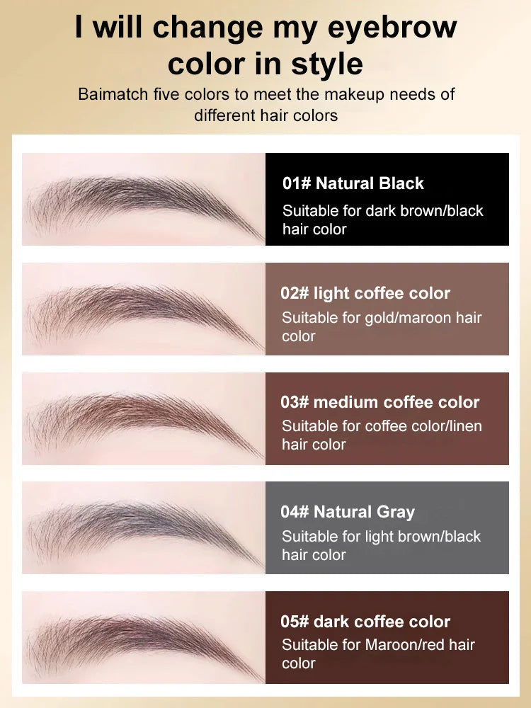 Waterproof sweatproof long lasting eyebrow