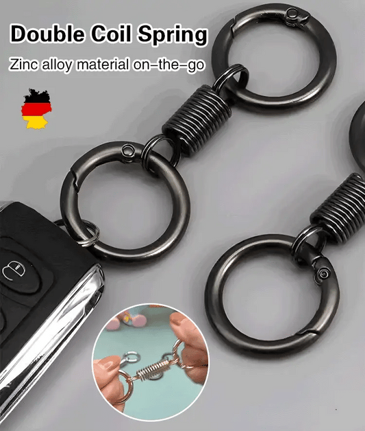 Spring double circle keychain🔥
