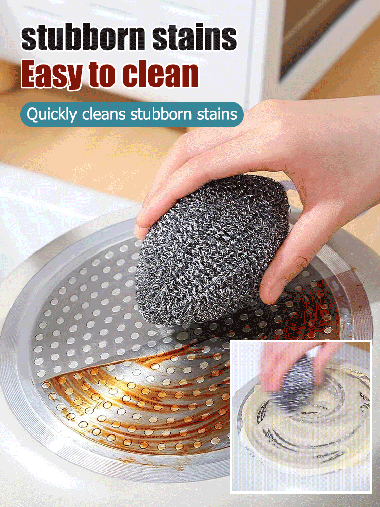 [Stainless steel wire] Steel wool with hanging rope