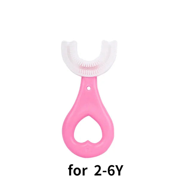 U-shaped children's toothbrush