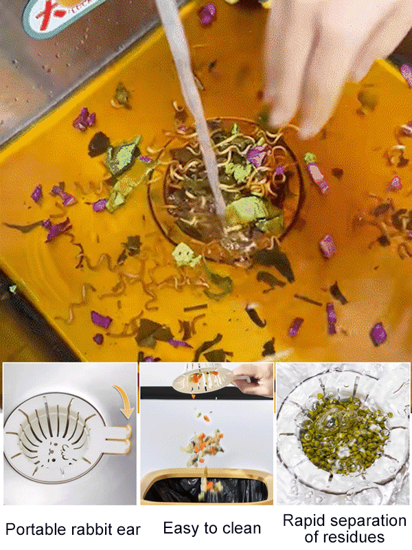 Liftable Rabbit Ear Sink Filter Basket