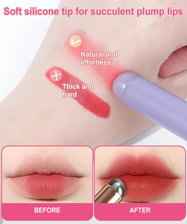 [Lip Plumping] Soft Round Tip Silicone Lip Brush