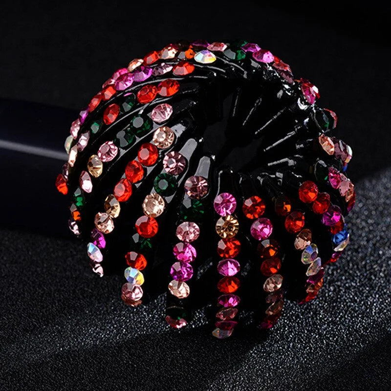 Rhinestone Bird's Nest Hairpin