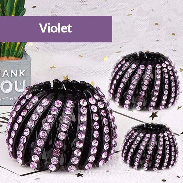 Rhinestone Bird's Nest Hairpin