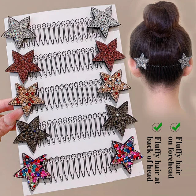 Rhinestone Star Hair Finishing Comb