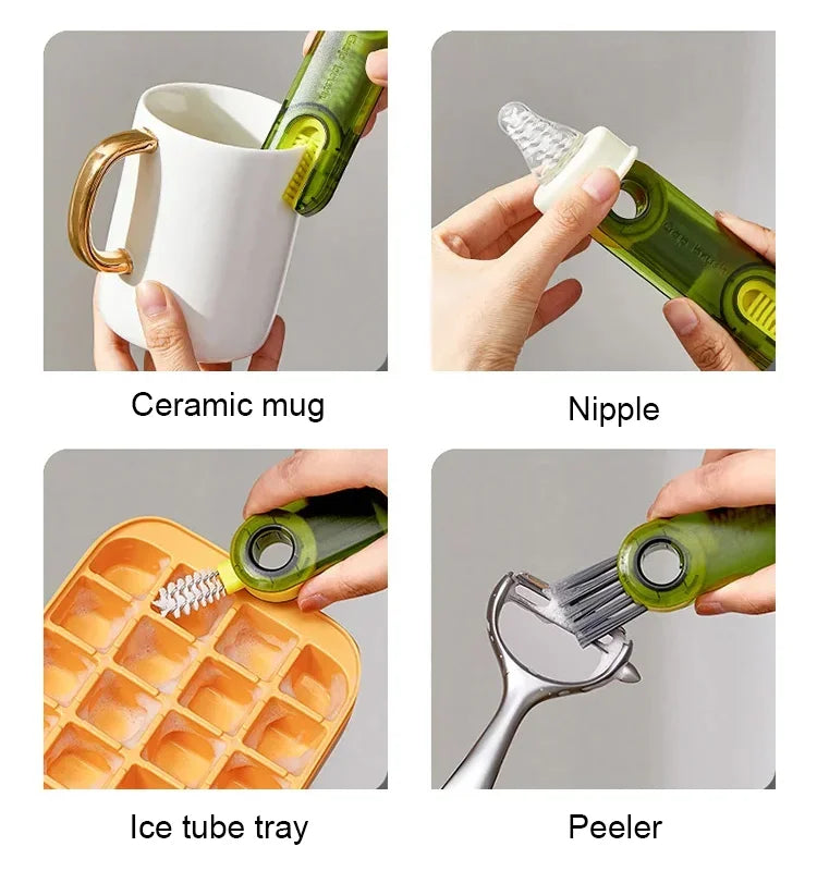 ✨3 in 1 Cleaning Brush Multifunctional Bottle Gap Cleaner Brush