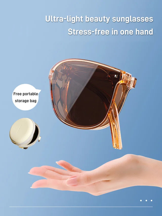 Sunscreen folding sunglasses