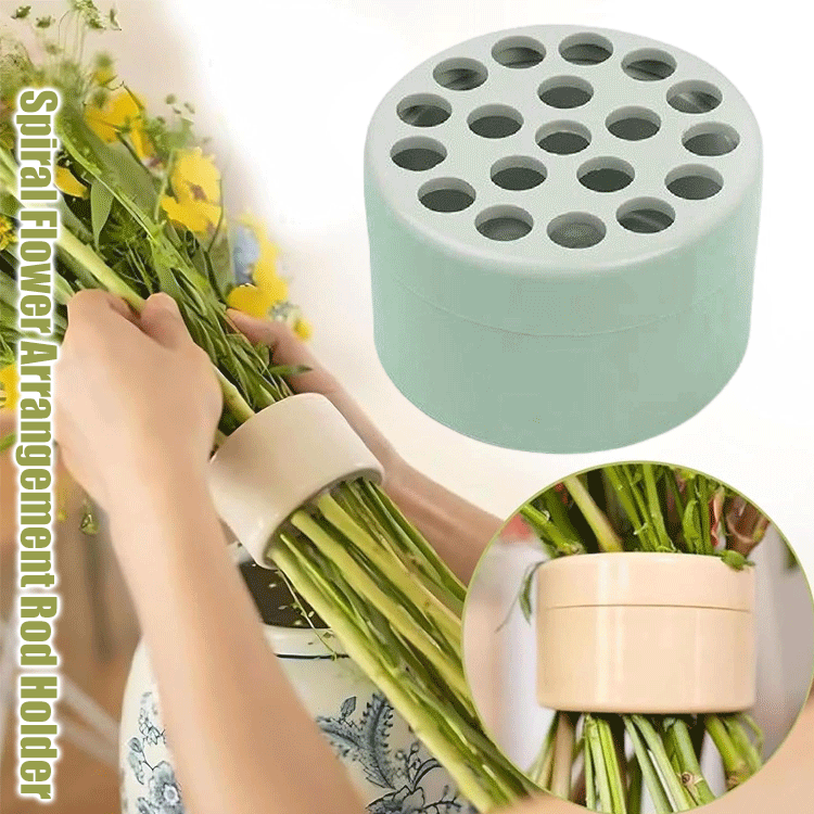 Spiral flower pole bracket