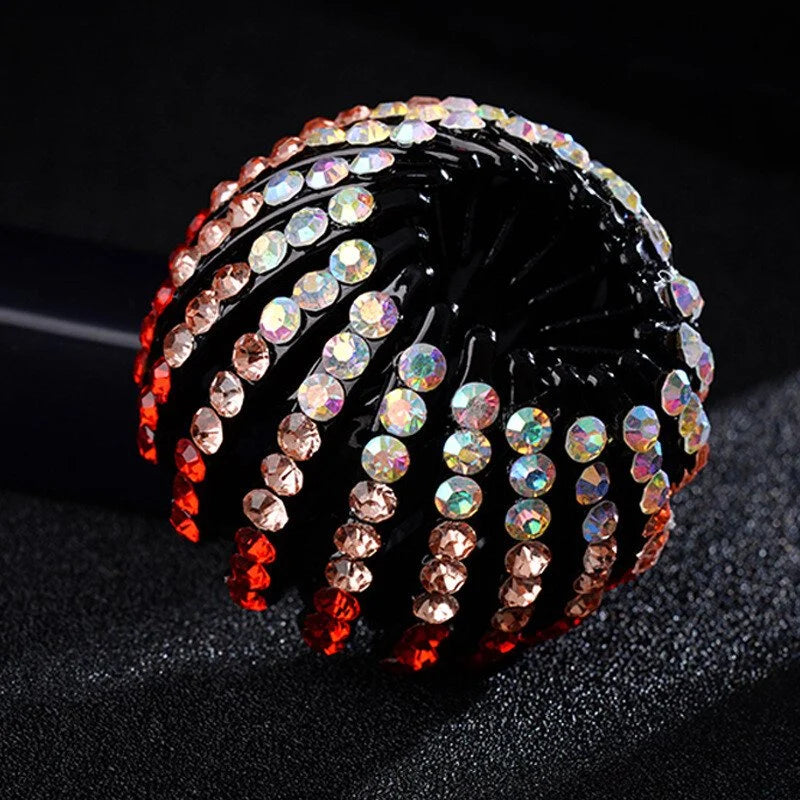 Rhinestone Bird's Nest Hairpin