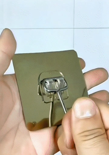 [No installation required] The hook is attached to the wall and does not leave any residue.