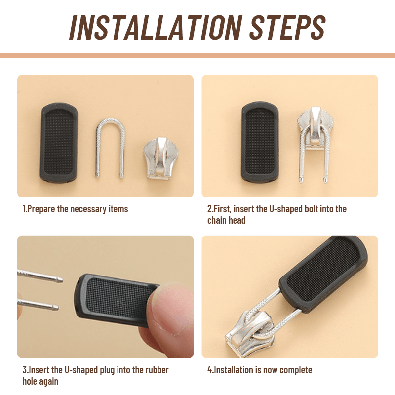 Rubber Detachable Zip Head