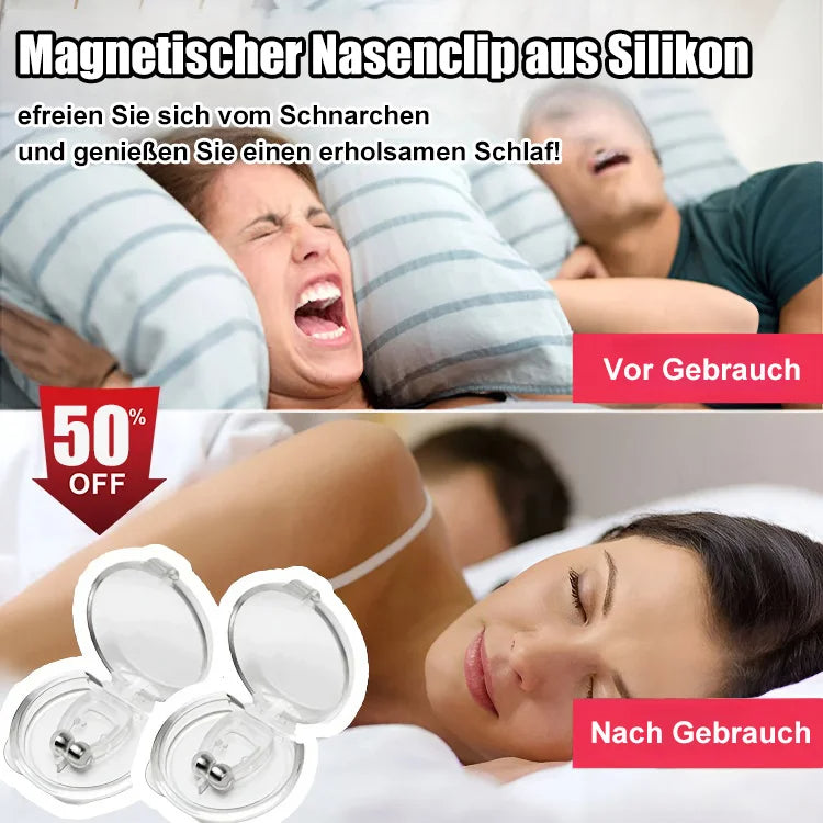 Magnetic anti-snoring device