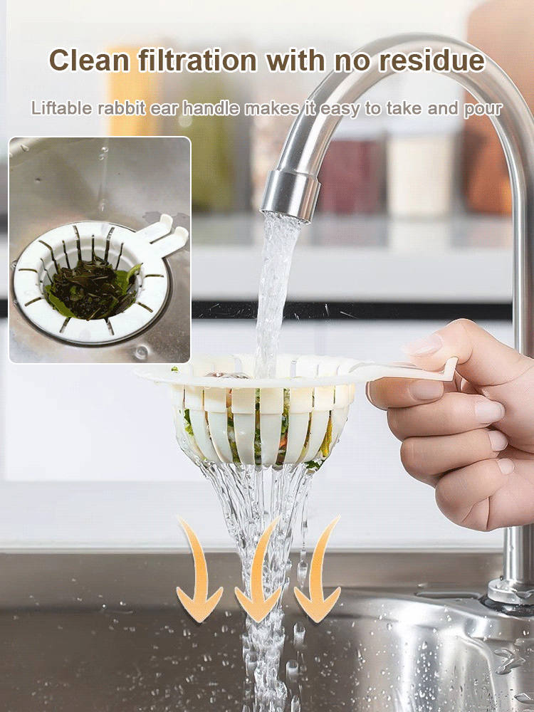 Liftable Rabbit Ear Sink Filter Basket