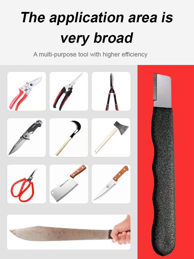 Portable handheld sharpener for garden scissors