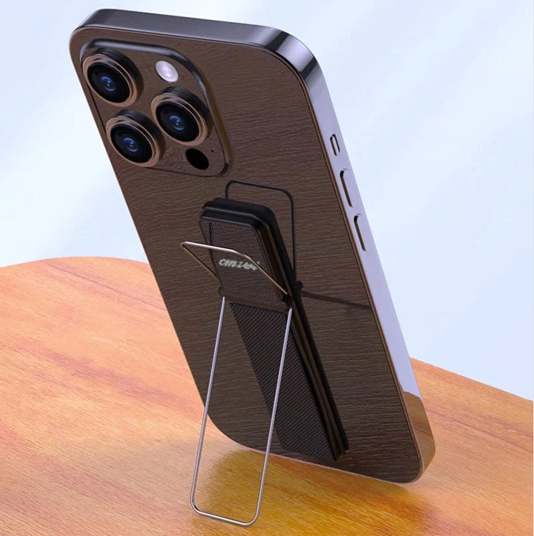 Self-adhesive palm phone holder