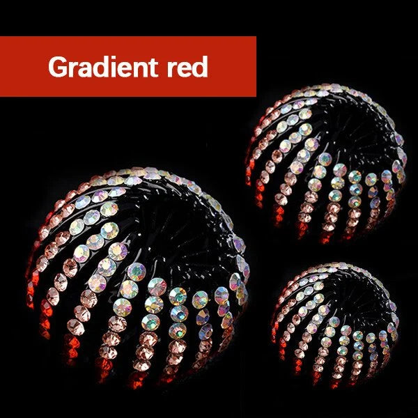 Rhinestone Bird's Nest Hairpin