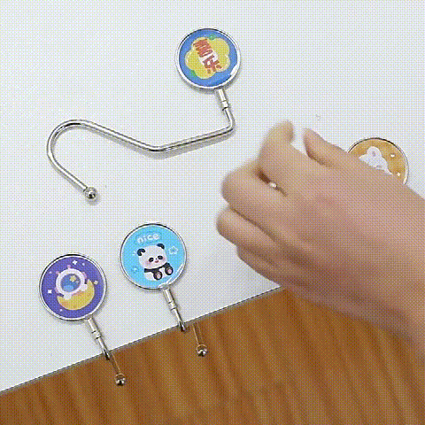 Portable Students Desk Space Nail-Free Hooks