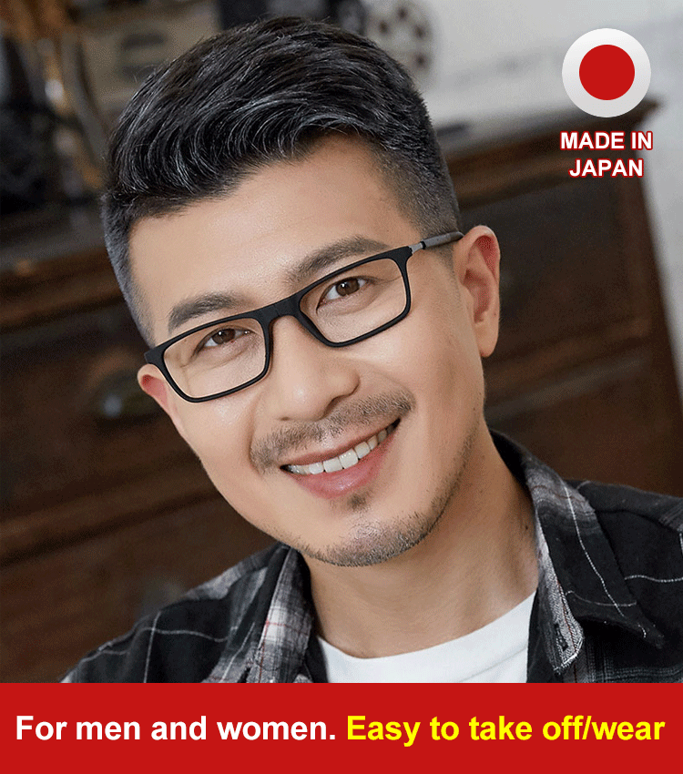 Hanging neck presbyopic glasses