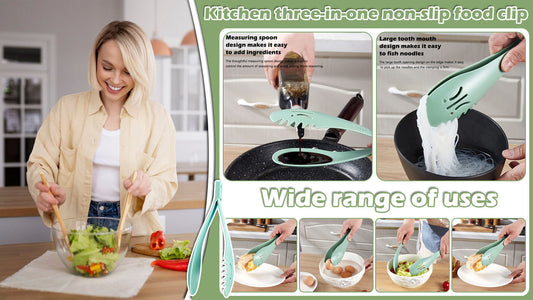 Kitchen three-in-one non-slip food clip