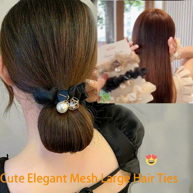 Cute Elegant Mesh Large Hair Ties