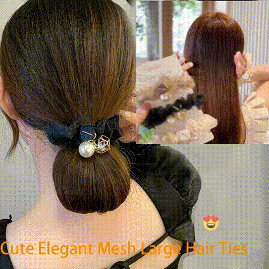 Cute Elegant Mesh Large Hair Ties