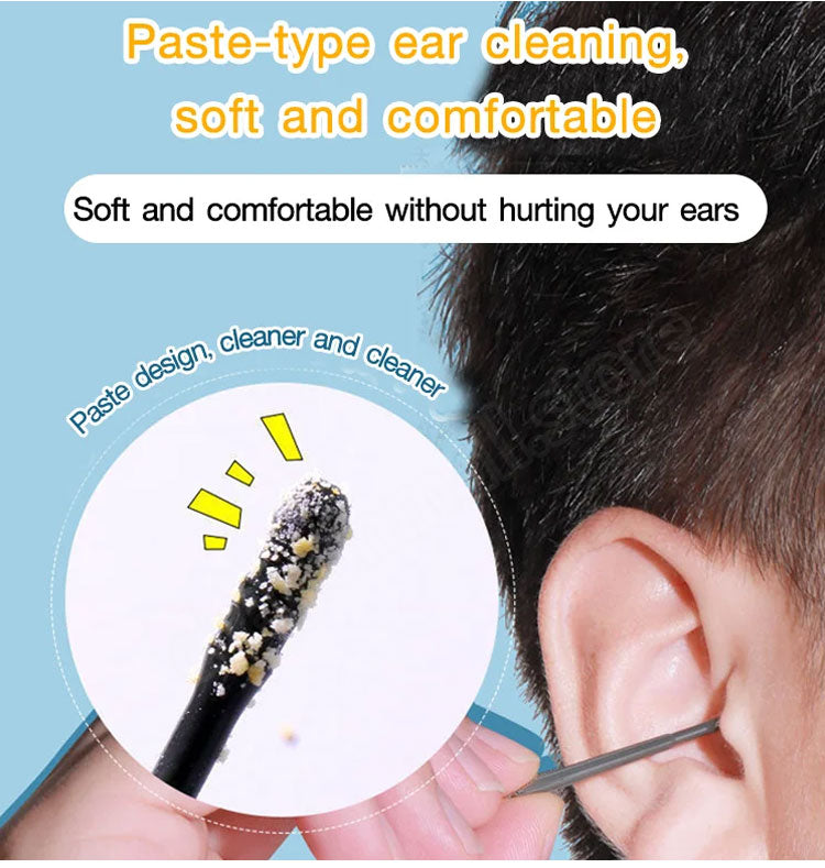 Disposable sticky ear swabs