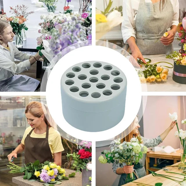 Spiral flower pole bracket