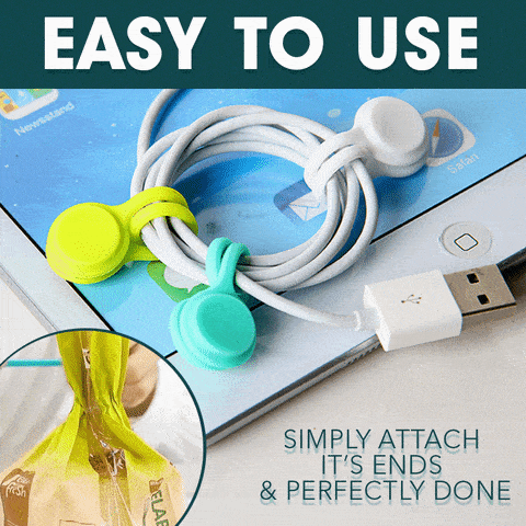 Magnetic Twist Ties ❤️ (3 PCS)