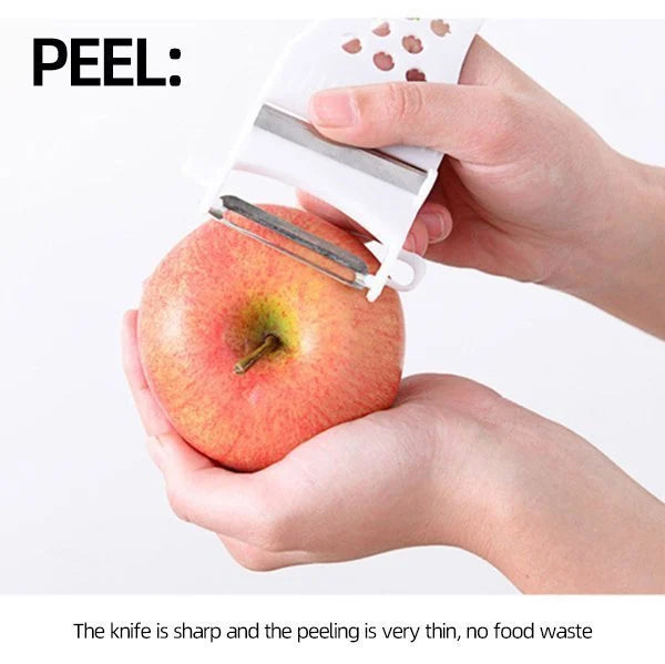 Kitchen Multifunction Plastic Frame Vegetable Fruit Grater Slicer Peeler